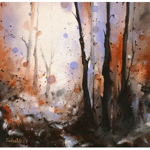Zohaib Rind, 16 x 16 Inch, Acrylic On Canvas, Landscape Painting, AC-ZR-208